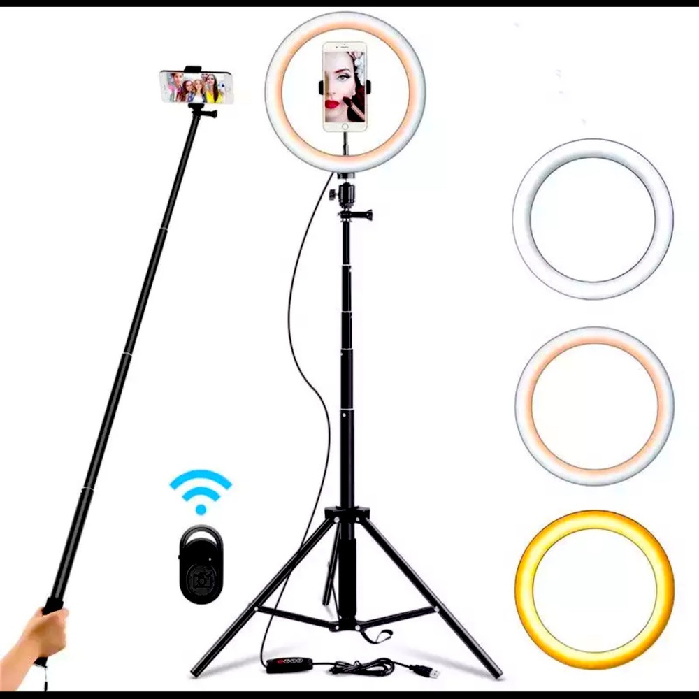6cm Selfie Ring Light Dimmable 130cm